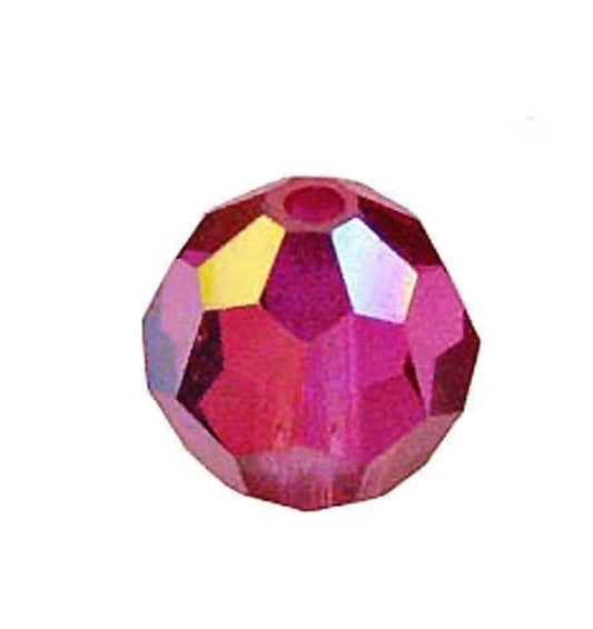 Swarovski® Beads Facet Fuchsia Aurore Boreale 4mm