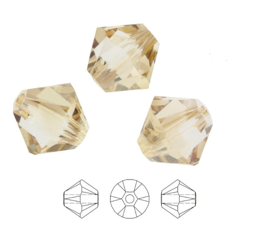 Swarovski® Beads Bicone Crystal Golden Shadow 8mm