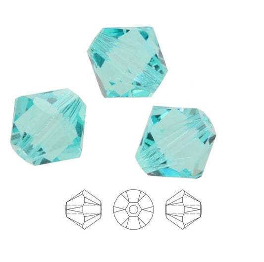 Swarovski® Beads Bicone Crystal Light Turquoise 8mm