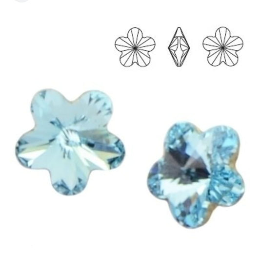 Swarovski® Fancy Flower Aquamarine 10mm