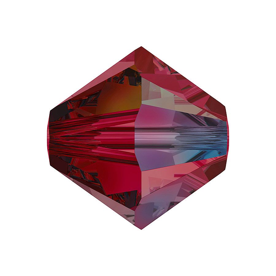 Swarovski® Beads Bicone Ruby Aurore Boreale 4mm