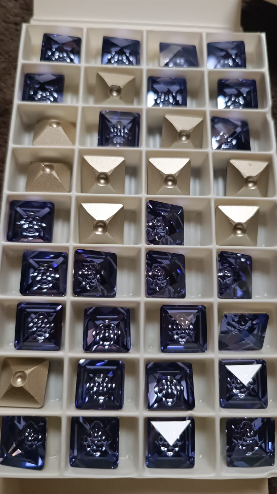 Swarovski® Fancy Vision Square Tanzanite 12mm