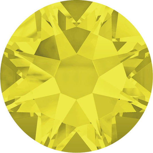 Swarovski® Nail Crystals Flat Rund Citrine SS6