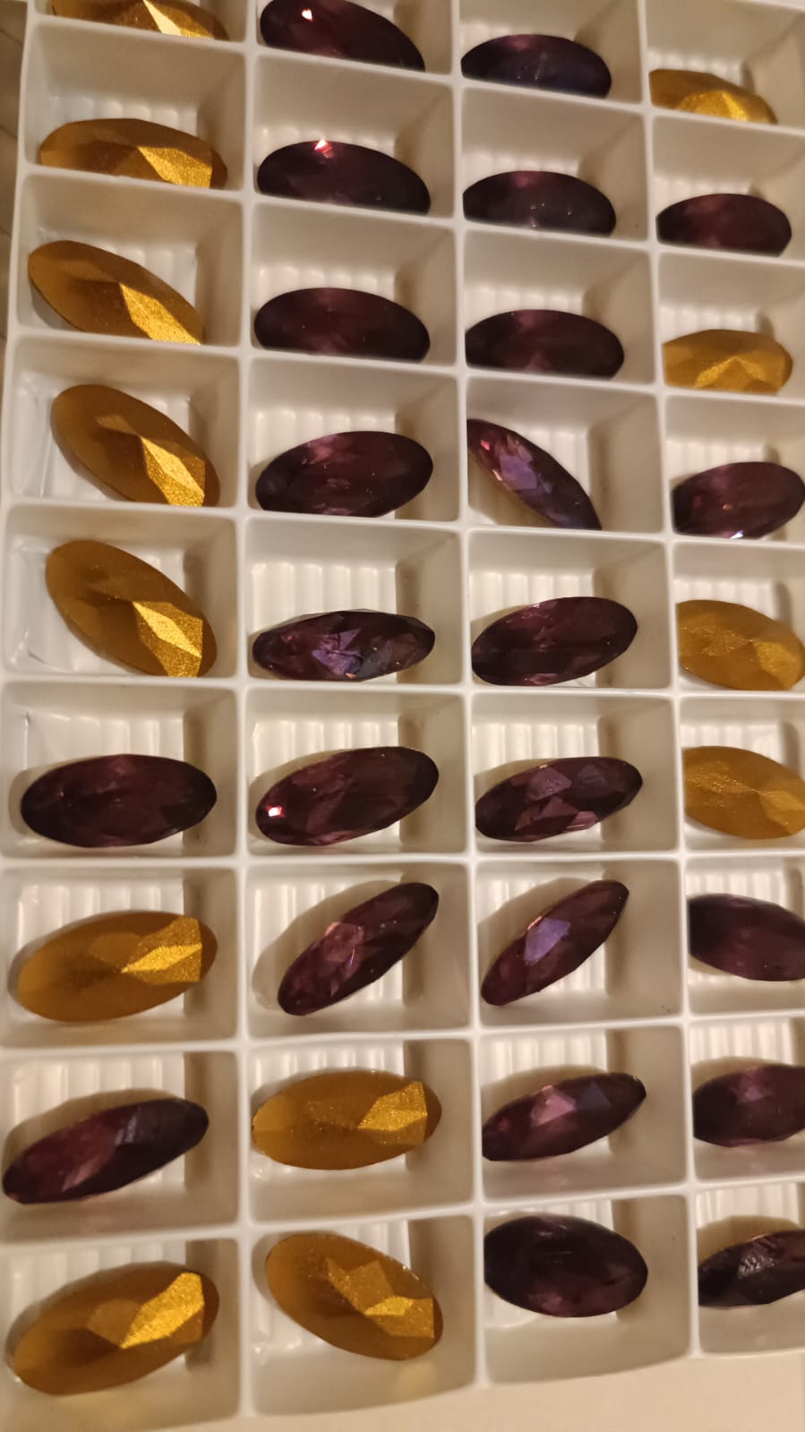 Swarovski® Fancy Long Oval Amethyst 16x8mm