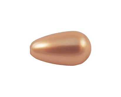 Swarovski® Pearls Drop Pearl Half-Drilled Rose Gold 15x8mm