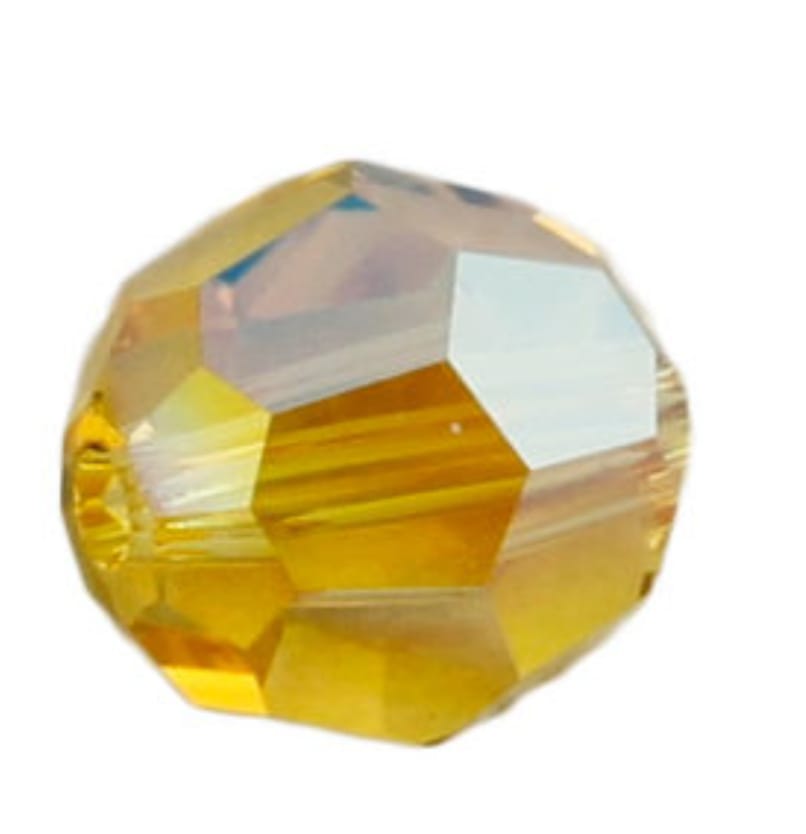 Swarovski® Beads Facet Light Topaz Aurore Boreale 6mm