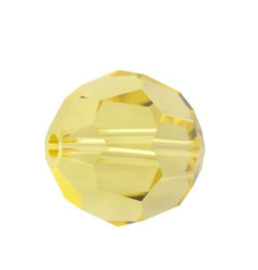 Swarovski® Beads Facet Light Topaz 10mm