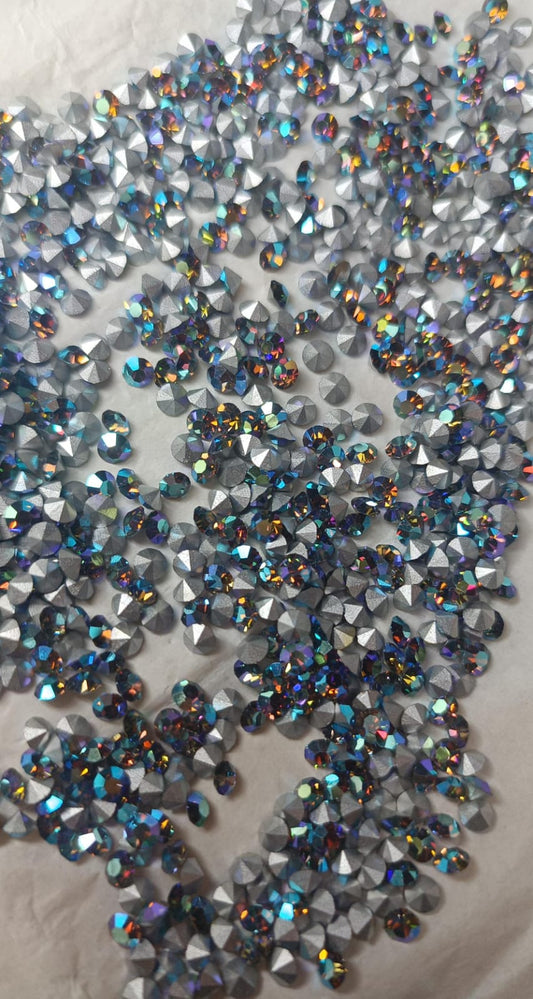 Swarovski® Chaton Vintage Starlight Silver Foiled PP29