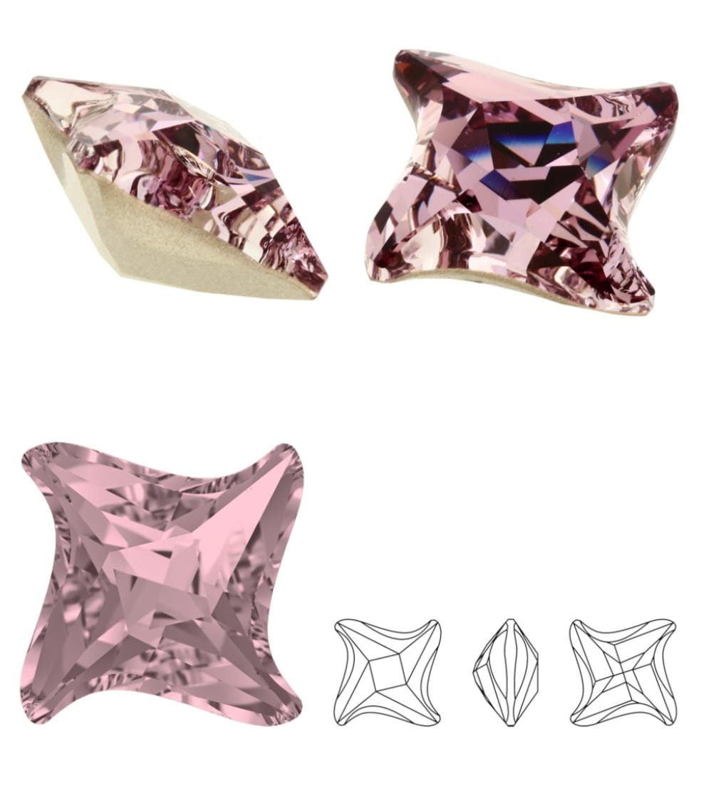 Swarovski® Fancy Twister Antique Pink 17mm