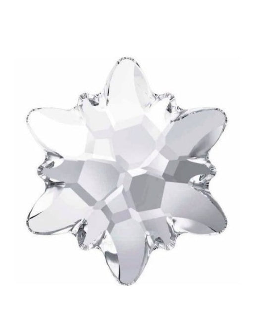 Swarovski® Flatback Edelweiss Crystal 14mm