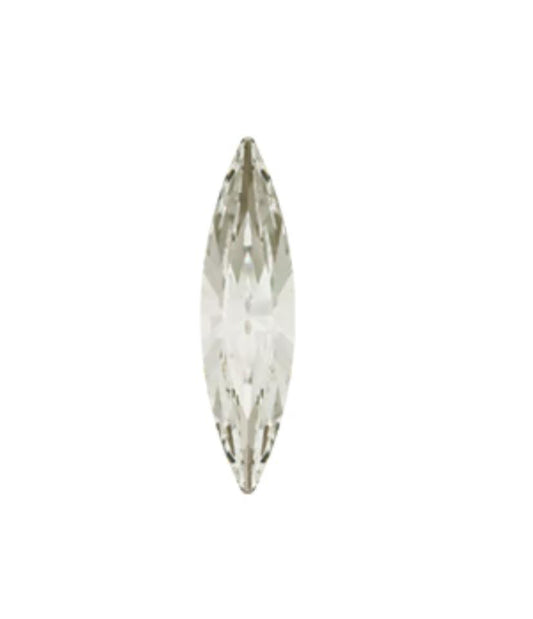 Swarovski® Fancy Sphinx Eye Silver Shade 15x4mm