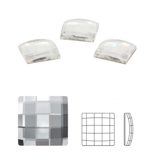 Swarovski® Flatback Hotfix Chessboard Square Crystal 8mm