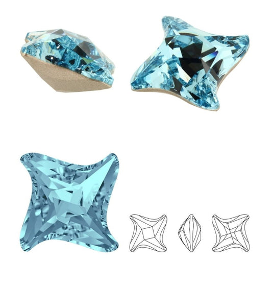 Swarovski® Fancy Twister Aquamarine 17mm