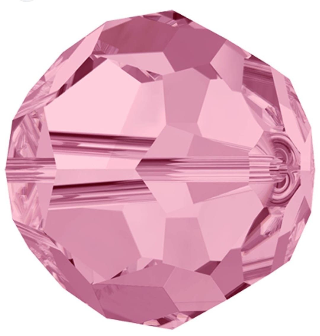 Swarovski® Beads Facet Light Rose 6mm