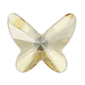 Swarovski® Nail Crystals Flat Butterfly Golden Shadow 12mm