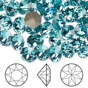 Swarovski® Chaton Light Turquoise PP9