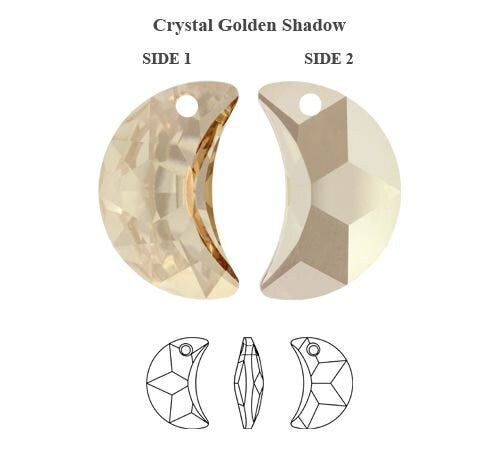 Swarovski® Anhänger Moon Golden Shadow 30mm