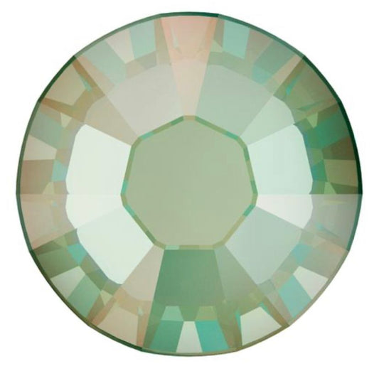 Swarovski® Nail Crystals Flat Rund Crystal Sage SS12