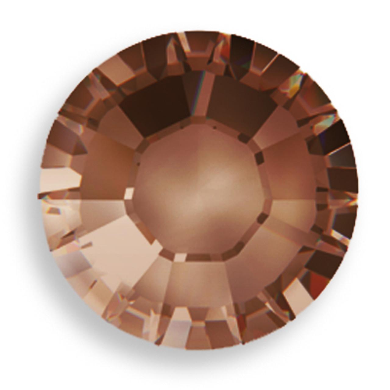 Swarovski® Flatback Hotfix Smoked Topaz Satin SS6