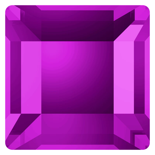 Swarovski® Nail Crystals Flatback Square Amethyst 2.2mm