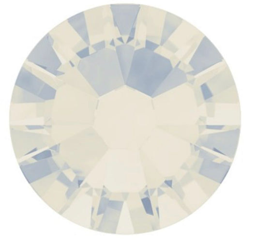 Swarovski® Nail Crystals Flat Rund White Opal SS5